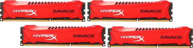 Main image of HyperX Savage 32GB (4 x 8GB) DDR3 2133 (PC3 17000) Desktop Memory Model HX321C11SRK4/32