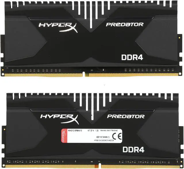 Alt view image 2 of 3 - HyperX Predator 16GB (4 x 4GB) DDR4 2133 (PC4 17000) Desktop Memory Model HX421C13PBK4/16