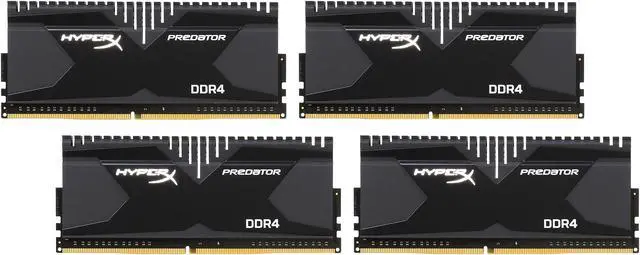 Main image of HyperX 16GB (4 x 4GB) DDR4 2666 (PC4 21300) Desktop Memory Model HX426C13PB2K4/16