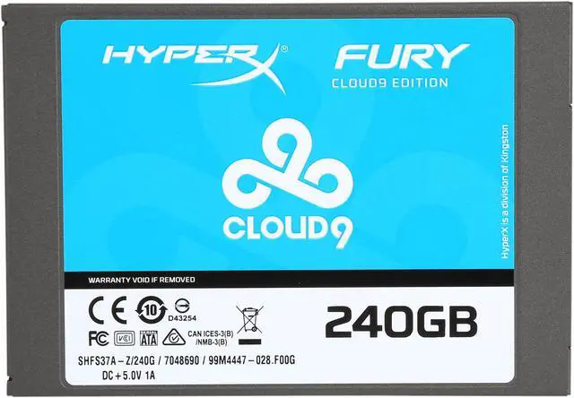 Alt view image 2 of 6 - HyperX FURY 2.5" 240GB SATA III SSD - Cloud9 Edition SHFS37A-Z/240G