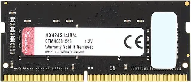 Alt view image 2 of 3 - HyperX Impact 4GB 260-Pin DDR4 SO-DIMM DDR4 2400 (PC4 19200) Laptop Memory Model HX424S14IB/4