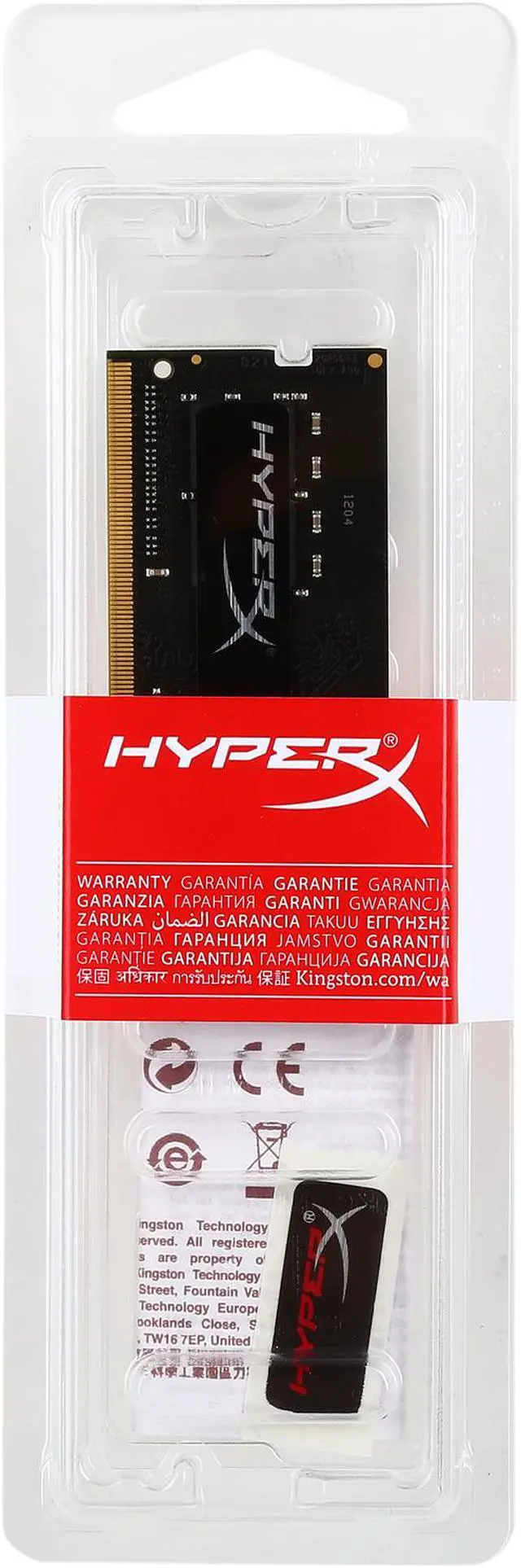 Alt view image 3 of 3 - HyperX Impact 4GB 260-Pin DDR4 SO-DIMM DDR4 2400 (PC4 19200) Laptop Memory Model HX424S14IB/4