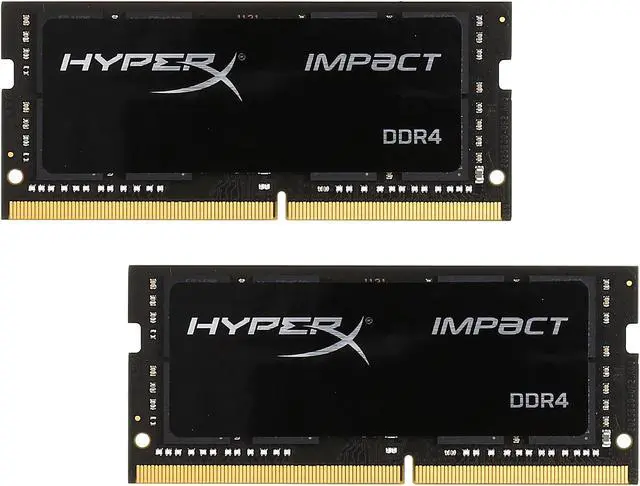 Main image of HyperX Impact 16GB (2 x 8GB) 260-Pin DDR4 SO-DIMM DDR4 2400 (PC4 19200) Laptop Memory Model HX424S14IBK2/16