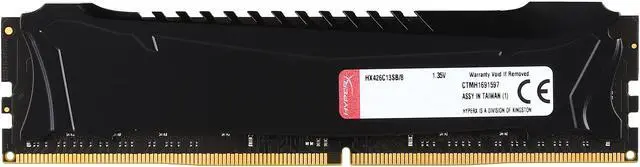 Alt view image 2 of 3 - HyperX Savage 8GB DDR4 2666 (PC4 21300) Desktop Memory Model HX426C13SB/8