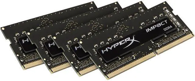 Main image of HyperX Impact 16GB (4 x 4GB) 260-Pin DDR4 SO-DIMM DDR4 2400 (PC4 19200) Laptop Memory Model HX424S15IBK4/16