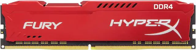 Alt view image 2 of 3 - HyperX Fury 16GB (2 x 8GB) DDR4 2400MHz DRAM (Desktop Memory) CL15 1.2V Red DIMM (288-pin) HX424C15FR2K2/16 (Intel XMP, AMD Ryzen)