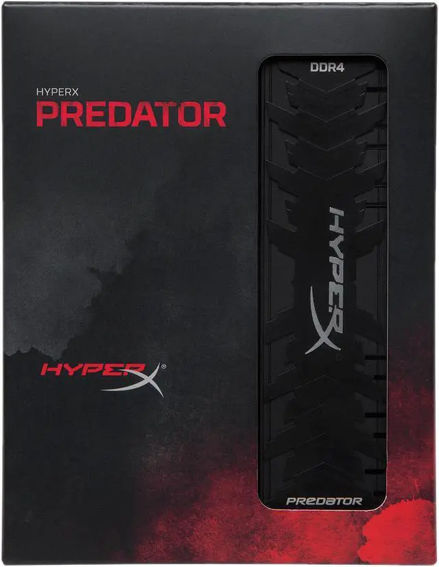 Alt view image 4 of 5 - HyperX Predator 64GB (4 x 16GB) DDR4 2400MHz DRAM (Desktop Memory) CL12 1.35V Black DIMM (288-pin) HX424C12PB3K4/64 (Intel XMP)