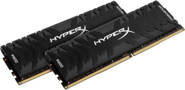 HyperX Predator 32GB (2 x 16GB) DDR4 2666MHz DRAM (Desktop Memory) CL13  1.35V Black DIMM (288-pin) HX426C13PB3K2/32 (Intel XMP)