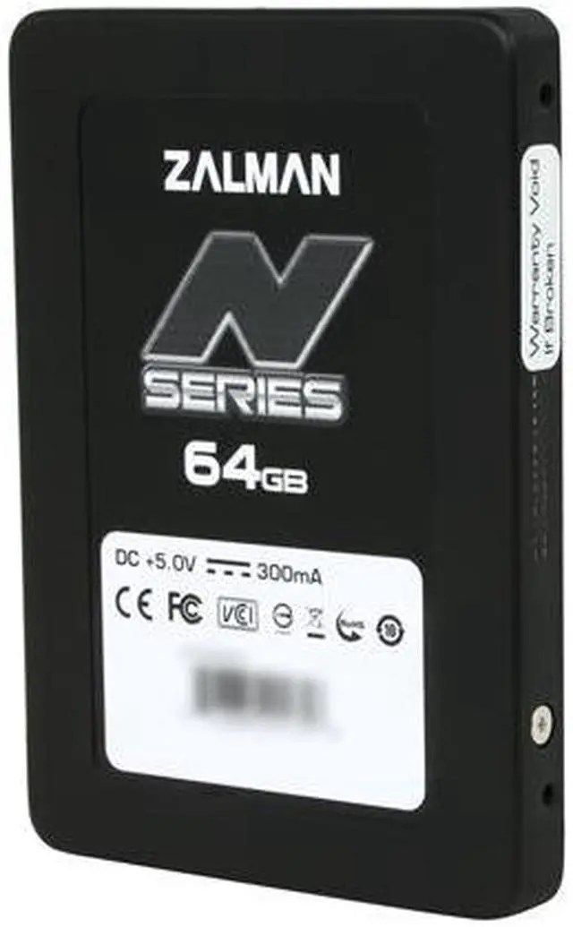 Alt view image 2 of 6 - Zalman N Series 2.5" 64GB SATA II MLC Internal Solid State Drive (SSD) SSD0064N1