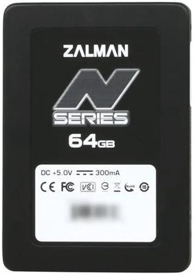 Alt view image 3 of 6 - Zalman N Series 2.5" 64GB SATA II MLC Internal Solid State Drive (SSD) SSD0064N1
