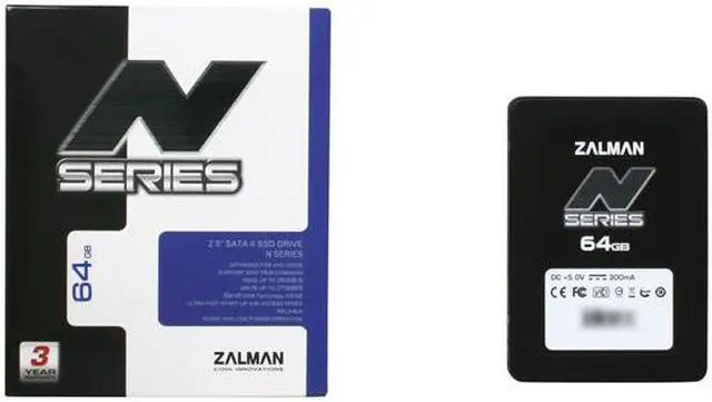 Alt view image 6 of 6 - Zalman N Series 2.5" 64GB SATA II MLC Internal Solid State Drive (SSD) SSD0064N1