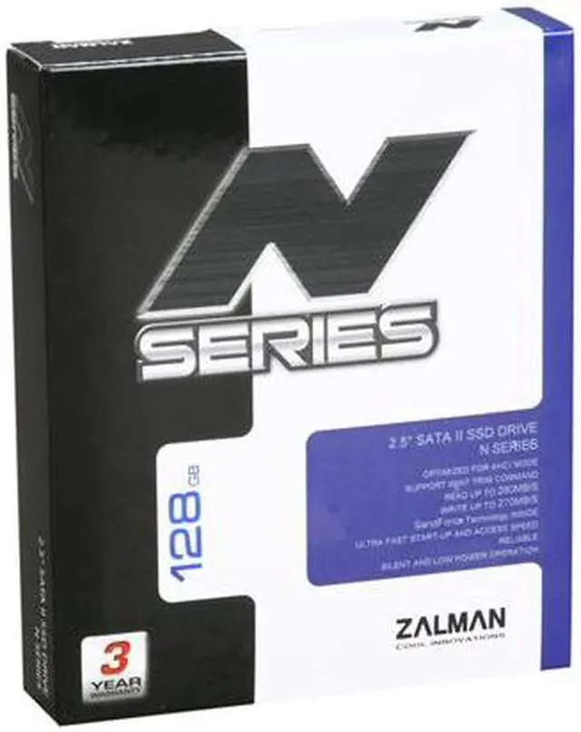Main image of Zalman N Series 2.5" 128GB SATA II MLC Internal Solid State Drive (SSD) SSD0128N1