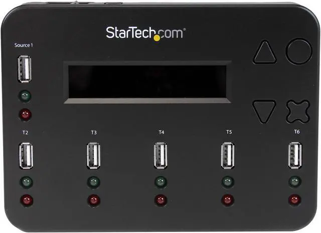 Alt view image 2 of 4 - StarTech.com USBDUP15 6 - USB A (4 pin) Female Standalone 1:5 USB Flash Drive Duplicator and Eraser – Flash Drive Copier