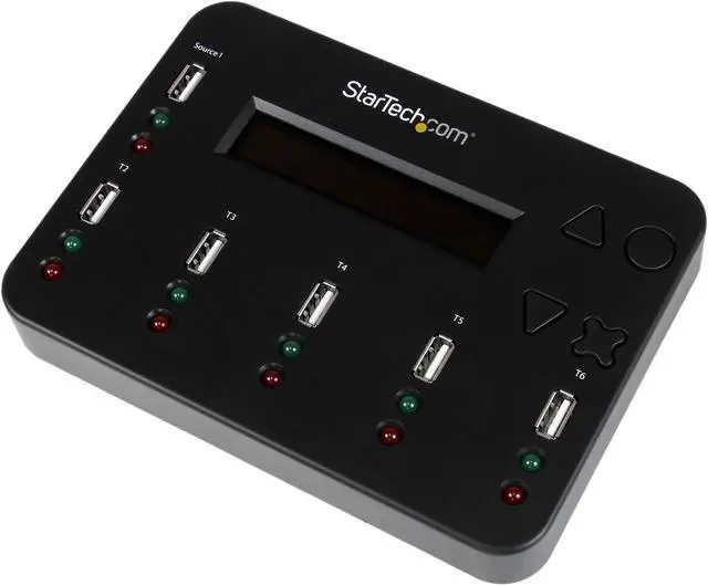 Main image of StarTech.com USBDUP15 6 - USB A (4 pin) Female Standalone 1:5 USB Flash Drive Duplicator and Eraser – Flash Drive Copier