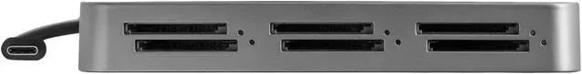 Alt view image 3 of 3 - StarTech.com 6SD4FCRTB3C 6-Slot Thunderbolt 3 SD Card Reader - Portable - SD / SDHC / SDXC - SD 4.0 UHS-II - TAA Compliant - Multi-Card Reader
