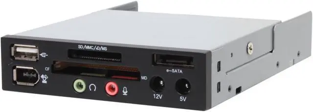 Main image of Silverstone FP35B USB 2.0 Card Reader with extra silver front panel