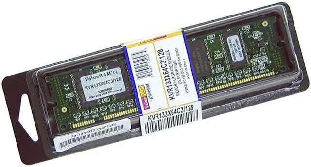Alt view image 2 of 3 - Kingston ValueRAM 128MB PC 133 Desktop Memory Model KVR133X64C3/128 - OEM
