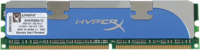Alt view image 2 of 3 - HyperX 1GB DDR 400 (PC 3200) Desktop Memory Model KHX3200A/1G