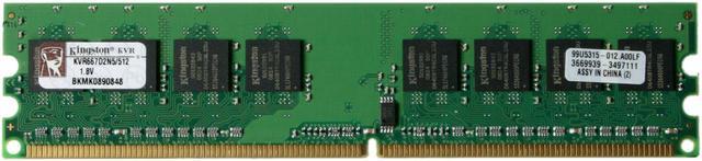 Kingston ValueRAM 512MB DDR2 667 (PC2 5300) Desktop Memory Model