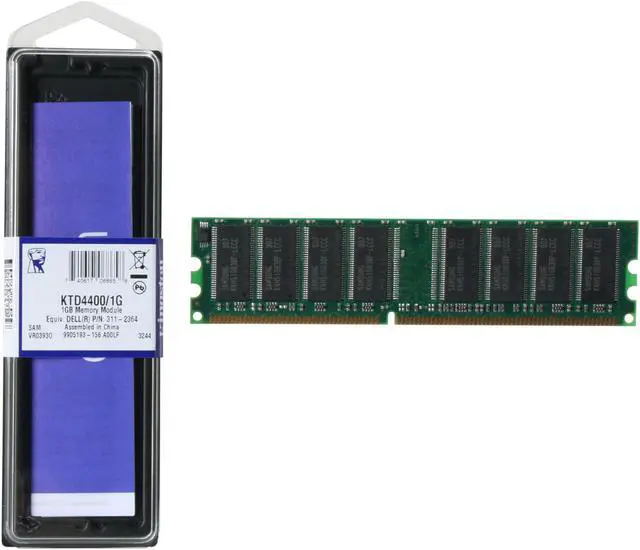 Alt view image 3 of 3 - Kingston 1GB 184-Pin DDR SDRAM Unbuffered DDR 266 (PC 2100) System Specific Memory for Dell Model KTD4400/1G
