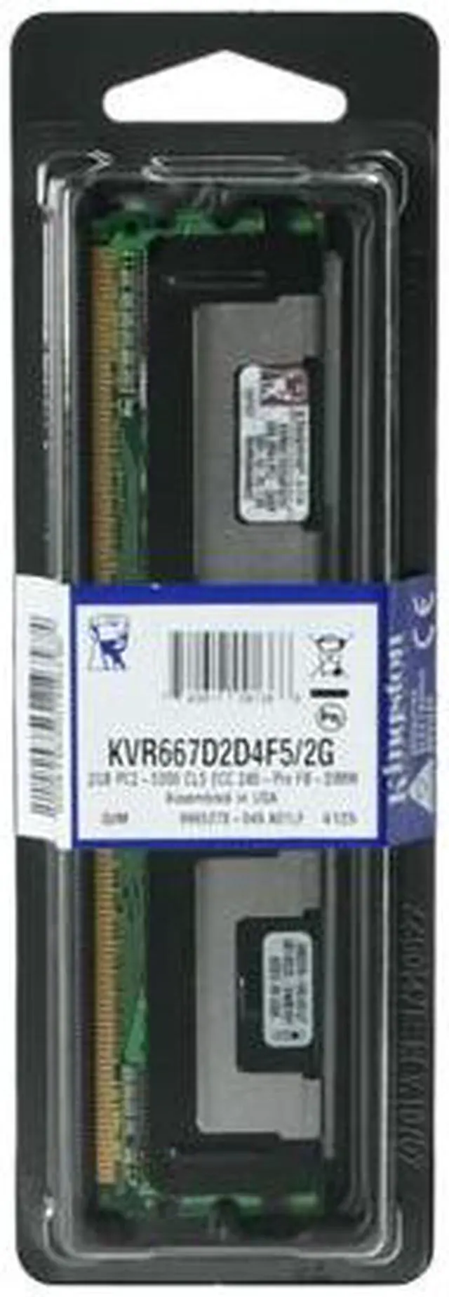 Alt view image 3 of 3 - Kingston 2GB ECC Fully Buffered DDR2 667 (PC2 5300) Server Memory Model KVR667D2D4F5/2G