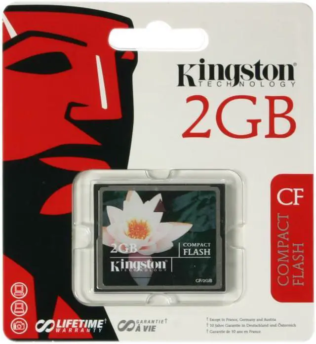 Alt view image 2 of 2 - Kingston 2GB Compact Flash (CF) Flash Card Model CF/2GB