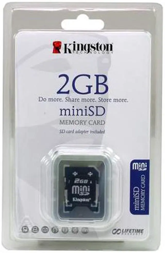Alt view image 2 of 3 - Kingston 2GB MiniSD Flash Card Model SDM/2GB
