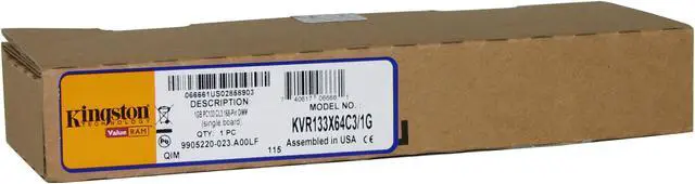 Alt view image 2 of 2 - Kingston 1GB PC 133 Desktop Memory Model KVR133X64C3/1G