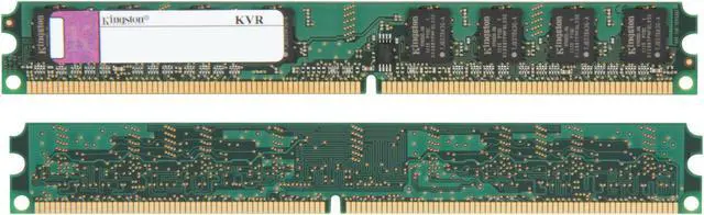 Alt view image 2 of 3 - Kingston 2GB (2 x 1GB) DDR2 400 (PC2 3200) Dual Channel Kit Desktop Memory Model KVR400D2N3K2/2G