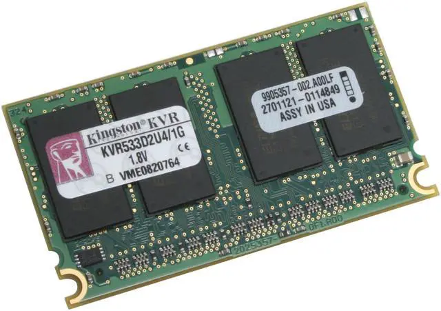 Main image of Kingston 1GB 214-Pin DDR2 Micro DIMM DDR2 533 (PC2 4200) Laptop Memory Model KVR533D2U4/1G