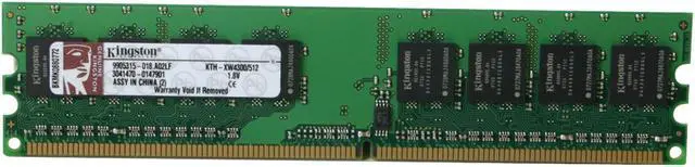 Main image of Kingston 512MB 240-Pin DDR2 SDRAM Unbuffered DDR2 667 (PC2 5300) System Specific Memory For HP/Compaq Model KTH-XW4300/512