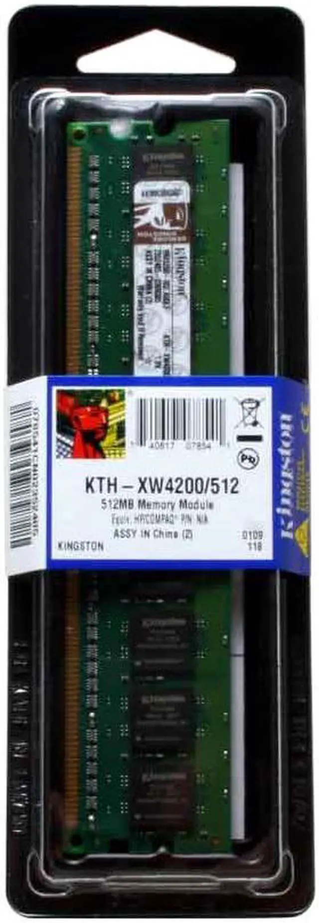 Main image of Kingston 512MB 240-Pin DDR2 SDRAM Unbuffered DDR2 400 (PC2 3200) System Specific Memory for HP/Compaq Model KTH-XW4200/512
