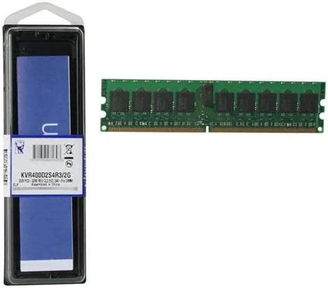 Alt view image 4 of 4 - Kingston ValueRAM 2GB ECC Registered DDR2 400 (PC2 3200) Server Memory Model KVR400D2S4R3/2G