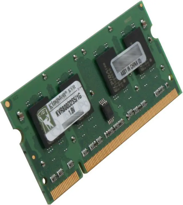 Main image of Kingston 1GB 200-Pin DDR2 SO-DIMM DDR2 800 (PC2 6400) Laptop Memory Model KVR800D2S5/1G