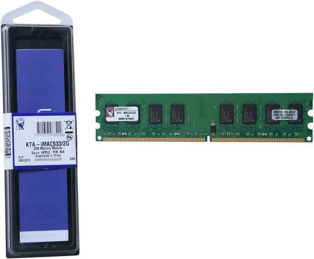 Alt view image 3 of 3 - Kingston 2GB DDR2 533 (PC2 4200) Memory for Apple Desktop Model KTA-IMAC533/2G