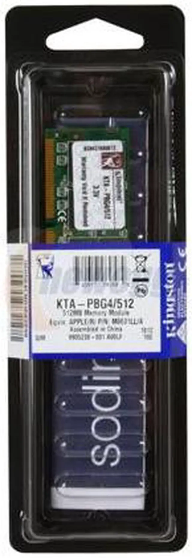 Alt view image 2 of 2 - Kingston 512MB PC133 Memory for Apple Notebook Model KTA-PBG4/512