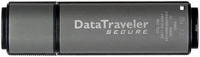 Kingston DataTraveler Secure 2GB Flash Drive (USB2.0 Portable) 256bit ...