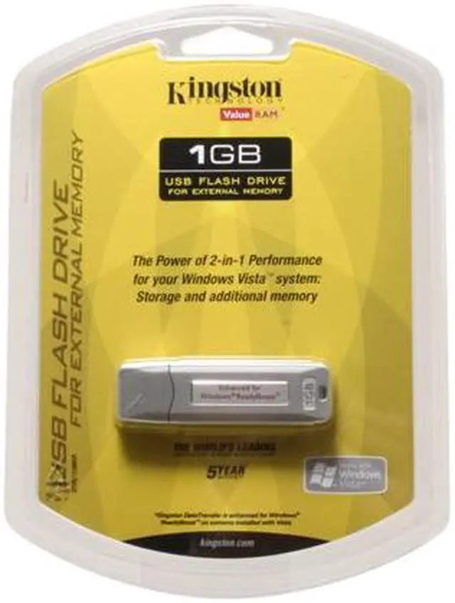 Main image of Kingston DataTraveler 1GB Flash Drive (USB2.0 Portable) DTR/1GB