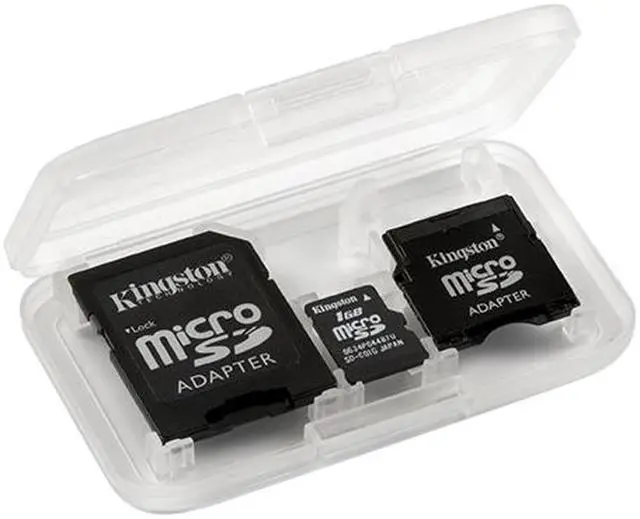 Main image of Kingston 1GB MicroSD Flash Card w/2 Adapters Model SDC/1GB-2ADP