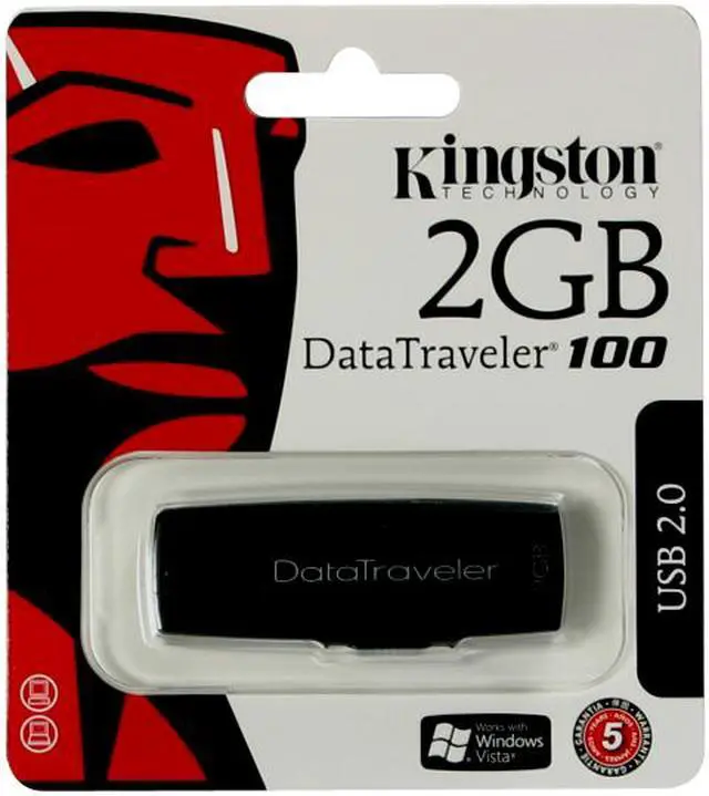 Alt view image 2 of 2 - Kingston DataTraveler 100 2GB Flash Drive (USB2.0 Portable) DT100/2GB