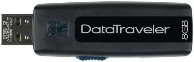 Main image of Kingston DataTraveler 100 8GB Flash Drive (USB2.0 Portable) DT100/8GB