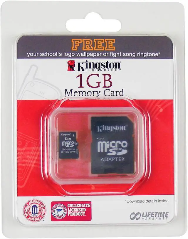 Main image of Special Edition Kingston 1GB microSD Flash Card Model SDC/1GB-EDU