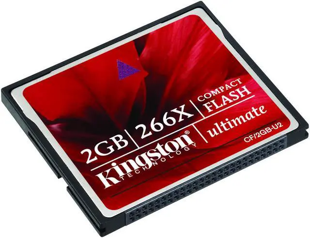 Main image of Kingston 2GB Compact Flash (CF) Flash Card w/Recovery s/w Model CF/2GB-U2