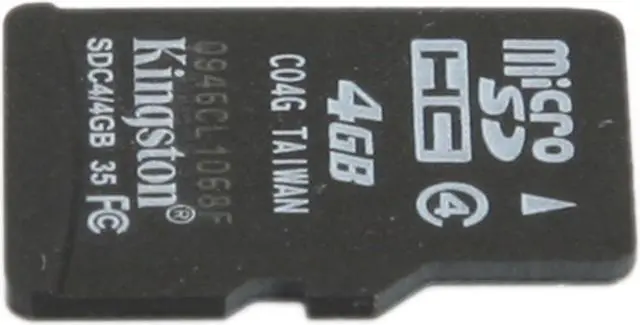 Alt view image 2 of 6 - Kingston 4GB microSDHC Flash Card Model SDC4/4GB