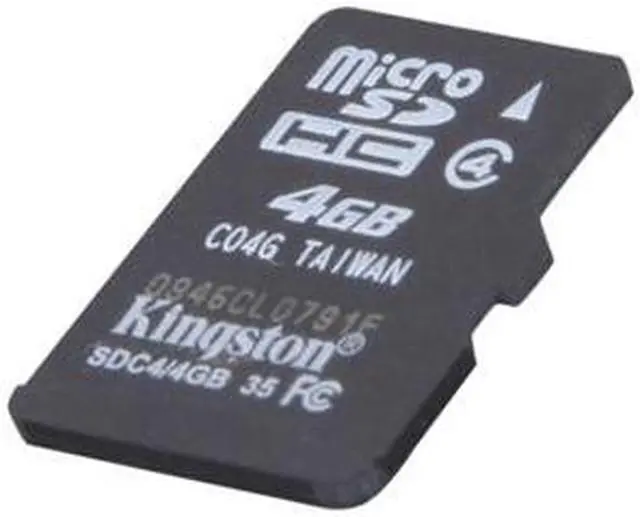 Alt view image 2 of 8 - Kingston 4GB microSDHC Flash Card w/2 Adapters Model SDC4/4GB-2ADP
