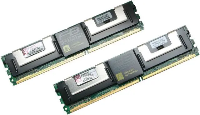 Main image of Kingston 4GB (2 x 2GB) ECC Fully Buffered DDR2 667 (PC2 5300) Dual Channel Kit System Specific Memory for IBM Model KTM5780/4G