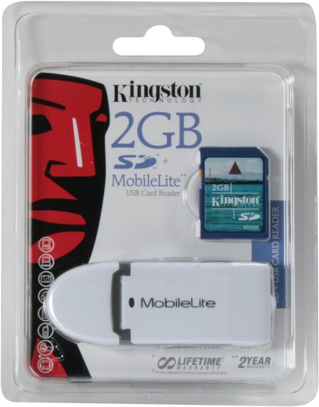 Main image of Kingston 2GB Secure Digital (SD) Flash Card w/MobileLite 9-in-1 Reader Model FCR-ML+SD/2GB