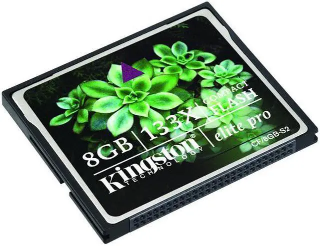 Main image of Kingston Elite Pro 8GB Compact Flash (CF) Flash Card Model CF/8GB-S2