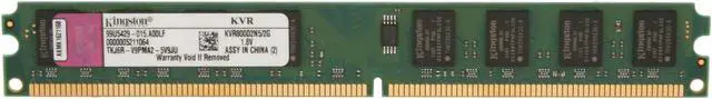 Main image of Kingston 2GB DDR2 800 (PC2 6400) Desktop Memory Model KVR800D2N5/2G