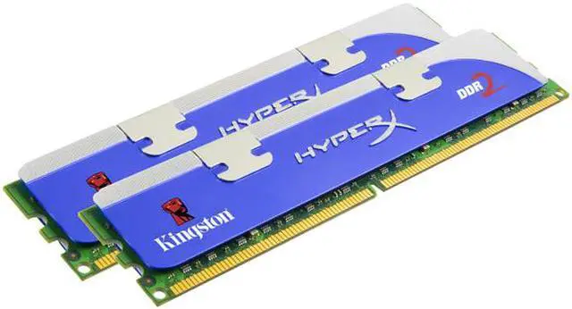 Alt view image 2 of 2 - HyperX 2GB (2 x 1GB) DDR2 800 (PC2 6400) Dual Channel Kit Desktop Memory Model KHX6400D2LLK2/2GR
